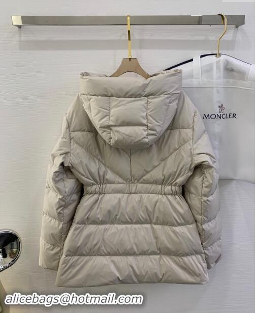 Unique Discount Moncler Down Jacket with Belt M112919 Beige 2024