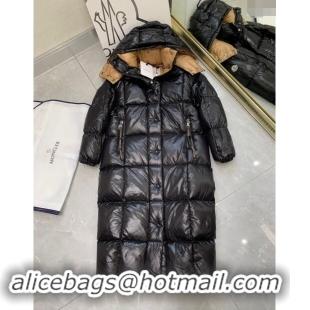 Top Grade Moncler World Long Down Coat 1203 Black 2024