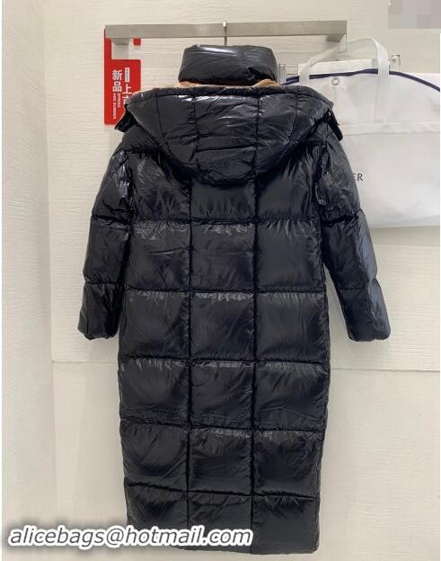 Top Grade Moncler World Long Down Coat 1203 Black 2024