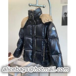 Low Cost Moncler World Short Down Coat M1203 Black 2024