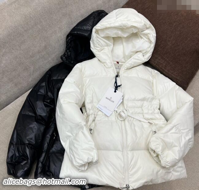 Luxury Cheap Moncler Taleve Long Down Jacket 1203 White 2024