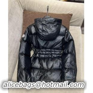 Luxury Discount Moncler Taleve Long Down Jacket 1203 Black 2024