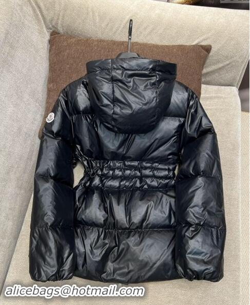 Luxury Discount Moncler Taleve Long Down Jacket 1203 Black 2024