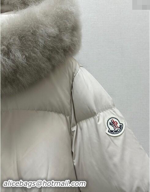 Good Taste Moncler A-Shaped Down Jacket M1203 Light Grey 2024