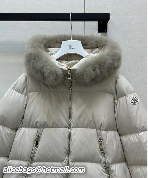 Good Taste Moncler A-Shaped Down Jacket M1203 Light Grey 2024