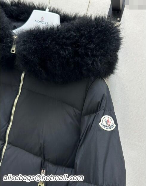 Luxurious Moncler A-Shaped Down Jacket 1203 Black 2024