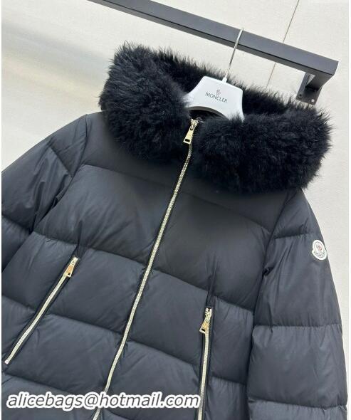 Luxurious Moncler A-Shaped Down Jacket 1203 Black 2024