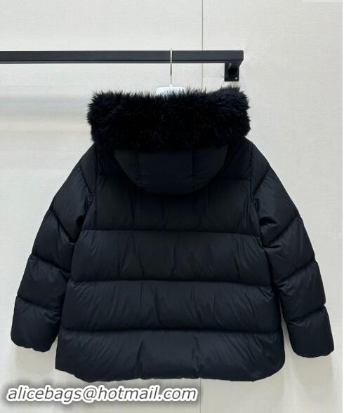 Luxurious Moncler A-Shaped Down Jacket 1203 Black 2024