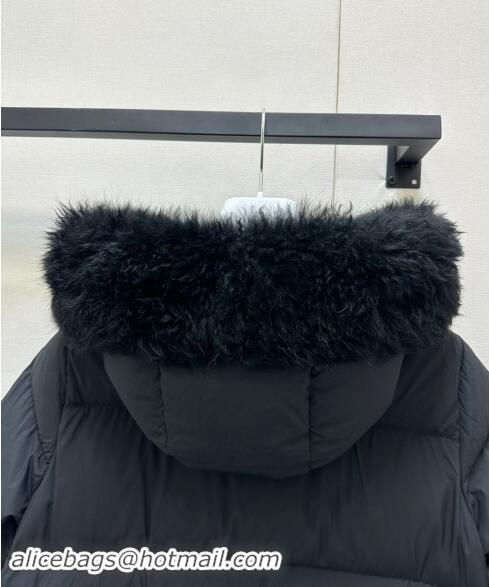 Luxurious Moncler A-Shaped Down Jacket 1203 Black 2024