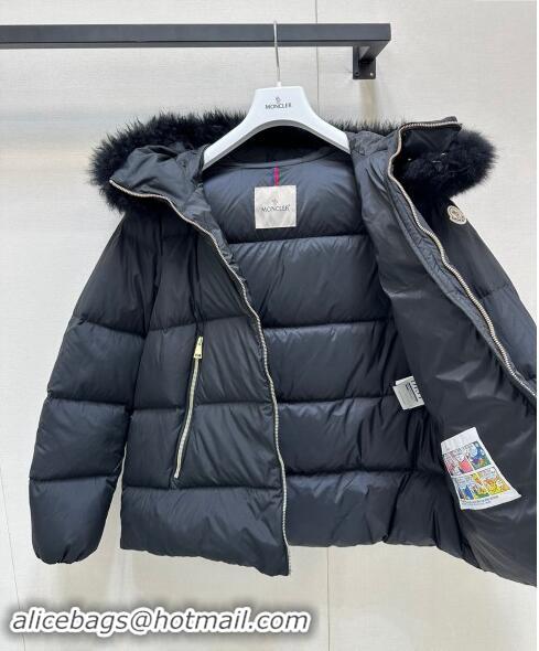 Luxurious Moncler A-Shaped Down Jacket 1203 Black 2024