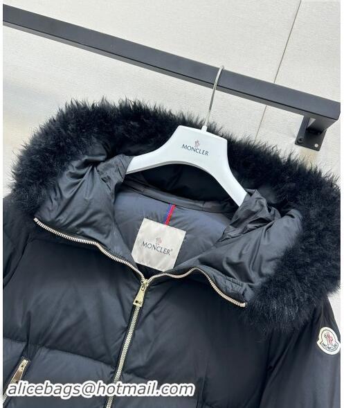 Luxurious Moncler A-Shaped Down Jacket 1203 Black 2024