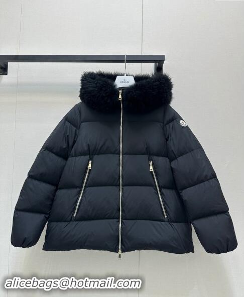 Luxurious Moncler A-Shaped Down Jacket 1203 Black 2024