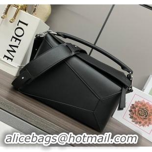 Market Sells Loewe Puzzle Medium Bag in Smooth Calfskin 062329 Black 2024