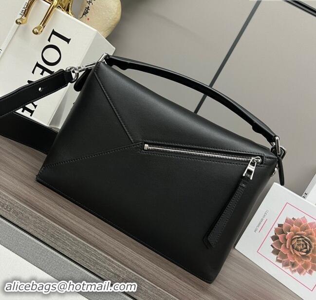 Market Sells Loewe Puzzle Medium Bag in Smooth Calfskin 062329 Black 2024