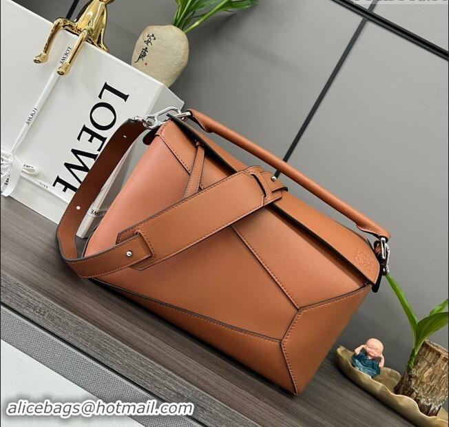 Market Sells Loewe Puzzle Medium Bag in Smooth Calfskin 062329 Brown 2024