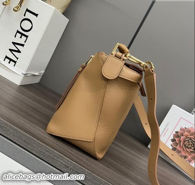 Best Quality Loewe Puzzle Medium Bag in Litchi-Grained Calfskin 062329 Coffee 2024