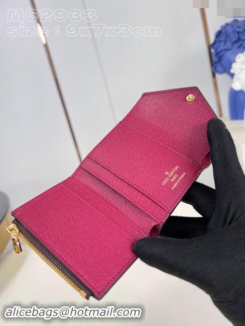 Best Price Louis Vuitton Zoe Wallet in Monogram Canvas and Cowhide Leather M62933 Fuchsia 2024