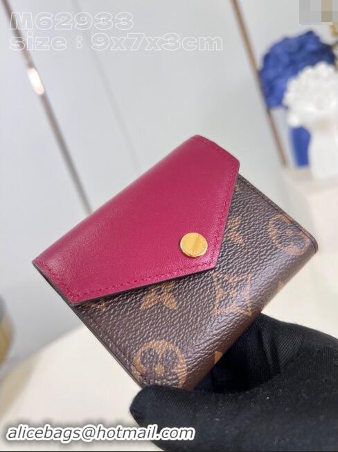 Best Price Louis Vuitton Zoe Wallet in Monogram Canvas and Cowhide Leather M62933 Fuchsia 2024