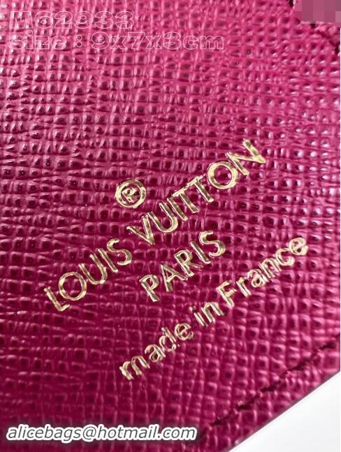 Best Price Louis Vuitton Zoe Wallet in Monogram Canvas and Cowhide Leather M62933 Fuchsia 2024