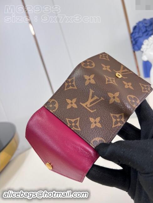 Best Price Louis Vuitton Zoe Wallet in Monogram Canvas and Cowhide Leather M62933 Fuchsia 2024