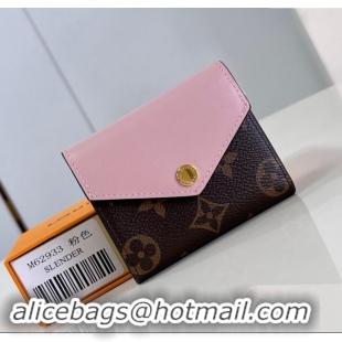 Promotional Louis Vuitton Zoe Wallet in Monogram Canvas and Cowhide Leather M62933 Pink 2024