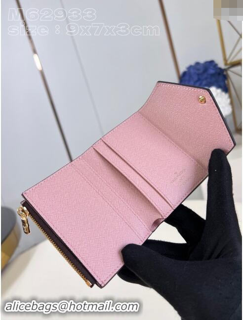 Promotional Louis Vuitton Zoe Wallet in Monogram Canvas and Cowhide Leather M62933 Pink 2024