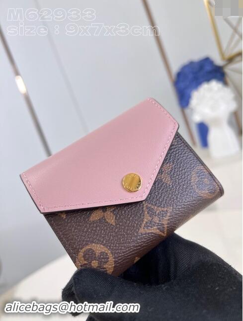 Promotional Louis Vuitton Zoe Wallet in Monogram Canvas and Cowhide Leather M62933 Pink 2024