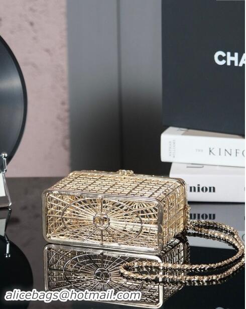 Top Design Chanel Birdcage Evening Bag CH120502 Gold 2025