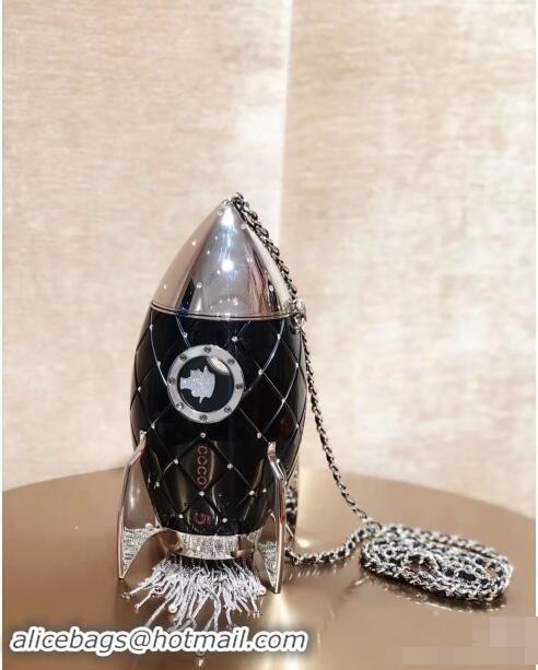 Top Quality Chanel Runway Rocket Ship Evening Bag 7505 Black Fall/Winter 2025