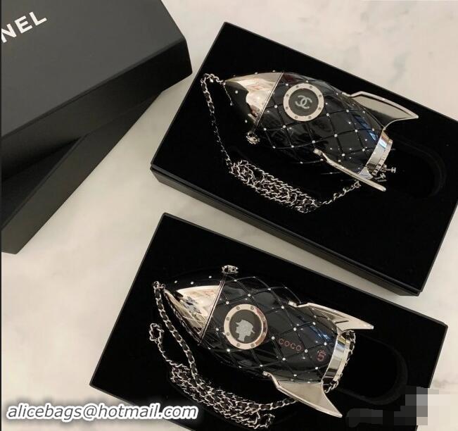 Top Quality Chanel Runway Rocket Ship Evening Bag 7505 Black Fall/Winter 2025