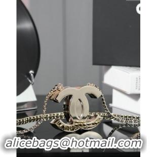 Best Quality Chanel Logo Evening Bag 7506 Gold 2025