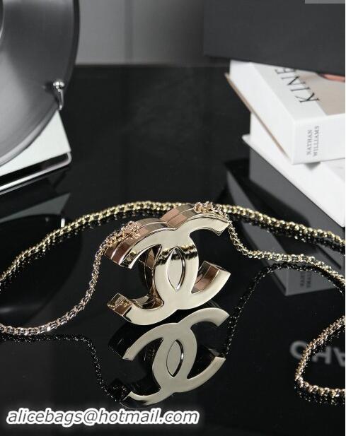 Best Quality Chanel Logo Evening Bag 7506 Gold 2025