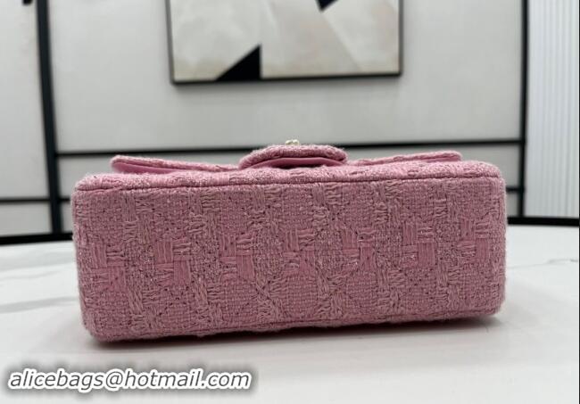 Luxury Cheap Chanel Tweed Classic Mini Flap Bag A69900 Light Pink 2024