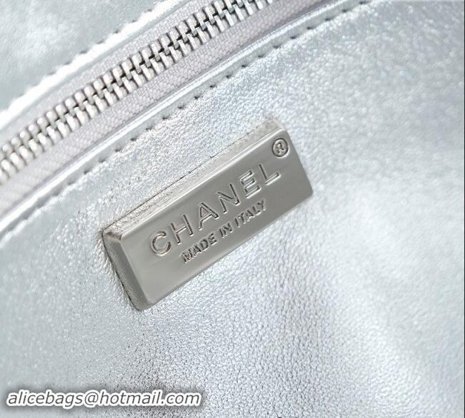 Most Popular Chanel Sequins Flap Bag AS4561 Silver 2024