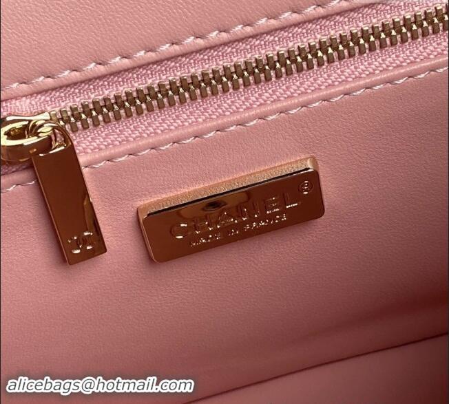 Famous Brand Chanel Sequins Flap Bag AS4561 Pink 2024