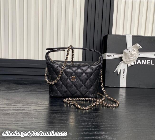 Trendy Design Chanel Grained Calfskin Clutch with Chain AP4386 Black 2024