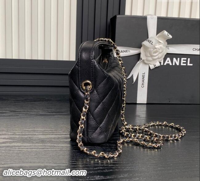 Trendy Design Chanel Grained Calfskin Clutch with Chain AP4386 Black 2024