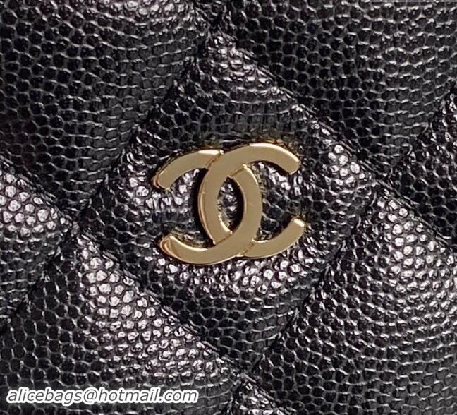 Trendy Design Chanel Grained Calfskin Clutch with Chain AP4386 Black 2024