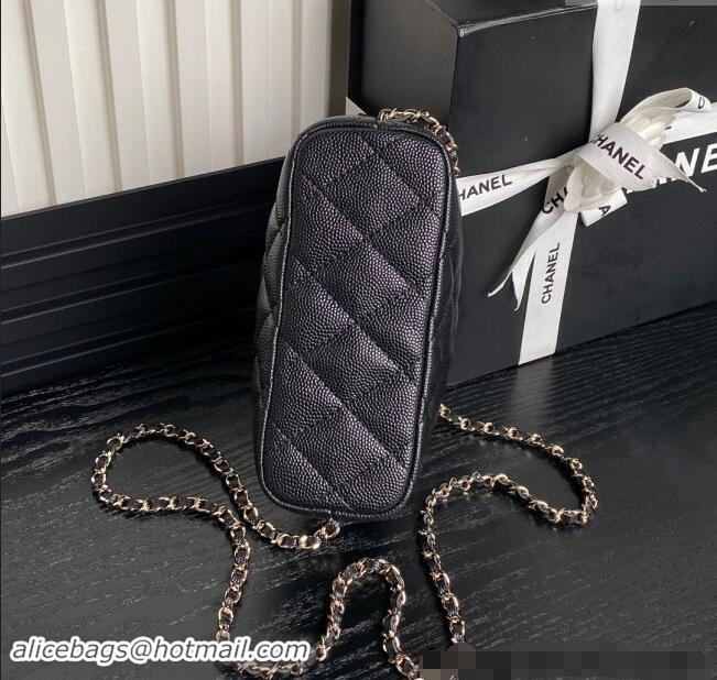 Trendy Design Chanel Grained Calfskin Clutch with Chain AP4386 Black 2024