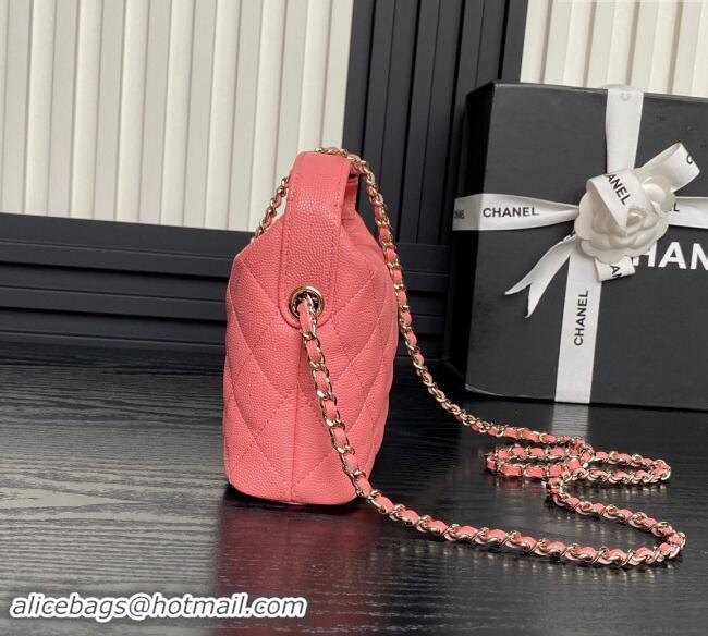 Famous Brand Chanel Grained Calfskin Clutch with Chain AP4386 Pink 2024