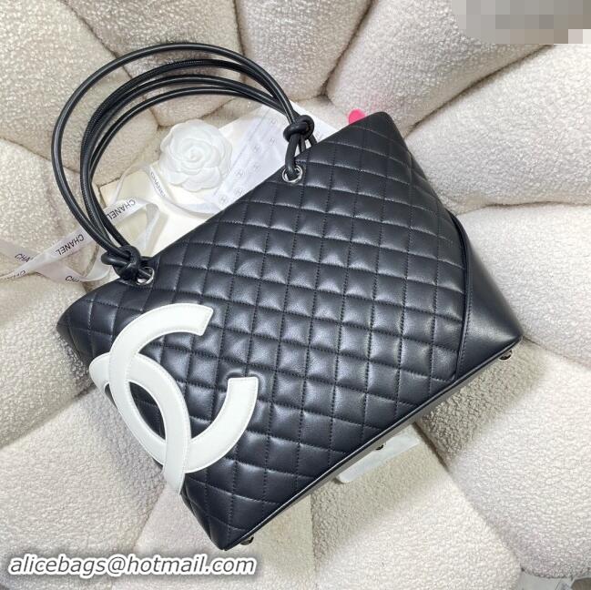 Top Grade Chanel Quilted Calfskin Shopping bag with Maxi CC A8018 Black 2024