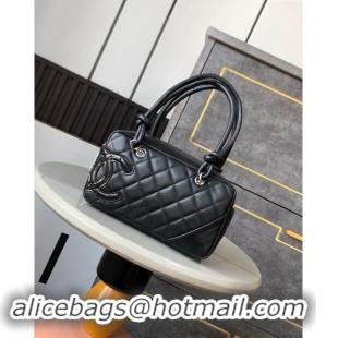 Trendy Design Chanel Quilted Calfskin Bowling bag with Maxi CC A6329 Black 2024