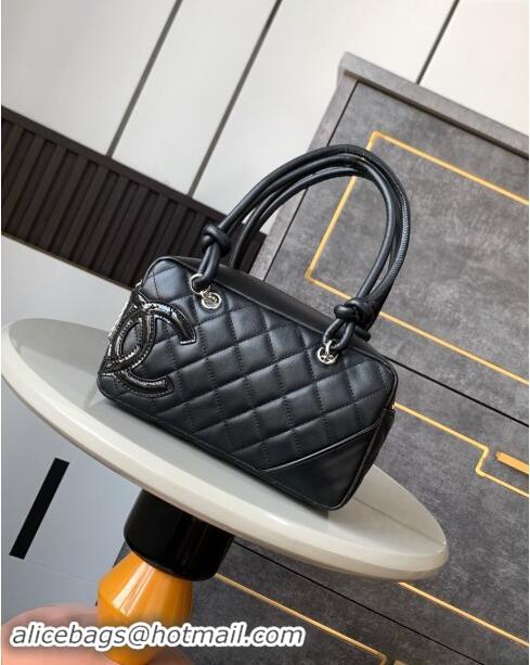 Trendy Design Chanel Quilted Calfskin Bowling bag with Maxi CC A6329 Black 2024