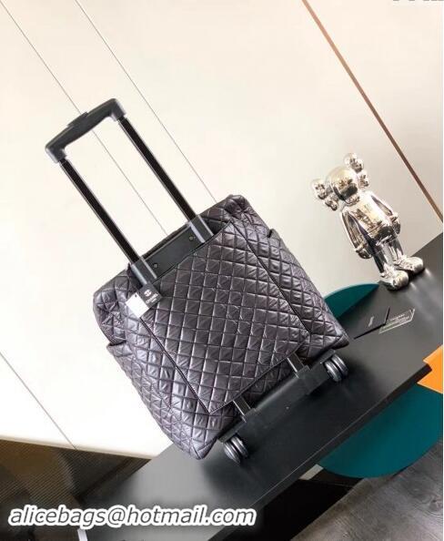 Buy Inexpensive Chanel Quilted Nylon Luggage Travel Bag 45cm A11777 Black