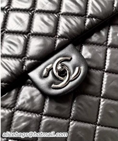 Buy Inexpensive Chanel Quilted Nylon Luggage Travel Bag 45cm A11777 Black