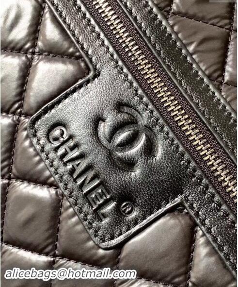 Buy Discount Chanel Quilted Nylon Luggage Travel Bag 43cm A11778 Black