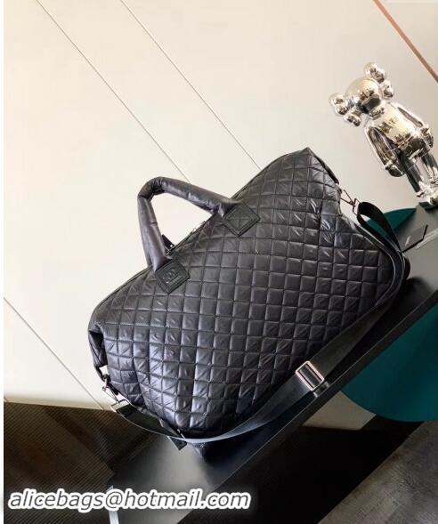 Best Quality Chanel Quilted Nylon Carry-on Travel Bag 52cm A11779 Black