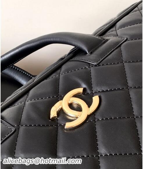 Fashion Discount Chanel Quilted Leather Carry-on Travel Bag 49cm A11780 Black