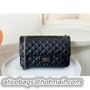 Top Design Chanel Reissue 2.55 Aged Calfskin Small Flap Bag A01112 Black/Gold 2023