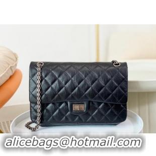 Top Quality Chanel Reissue 2.55 Aged Calfskin Large Flap Bag A37587 Black/Gold 2023